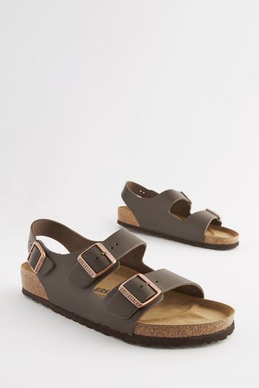 Buy Birkenstock Milano Brown Sandals from Next Poland