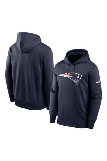 Nike Prime Logo Therma Hoodie New England Patriots Blue