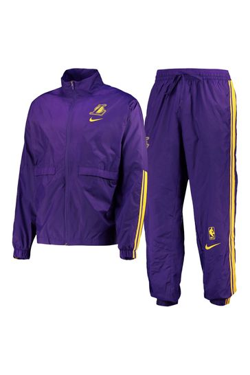 Nike Purple Fanatics Los Angeles Lakers Nike Courtside Tracksuit