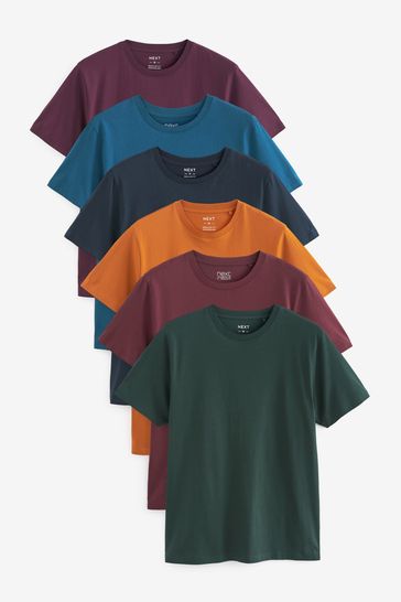 Rich Colour Mix T-Shirts 6 Pack
