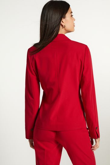 Tailored red blazer shop
