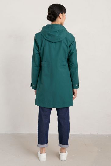 Buy Seasalt Cornwall Light Green Coverack Waterproof Coat from