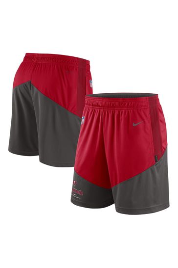 Nike Grey NFL Fanatics Tampa Bay Buccaneers On-field Sideline Dri-Fit Knit Shorts