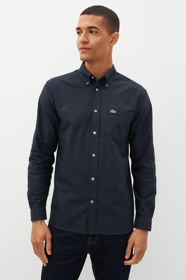 Lacoste button deals down shirt