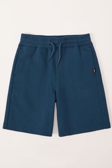 Abercrombie & Fitch Blue Jersey Logo Shorts