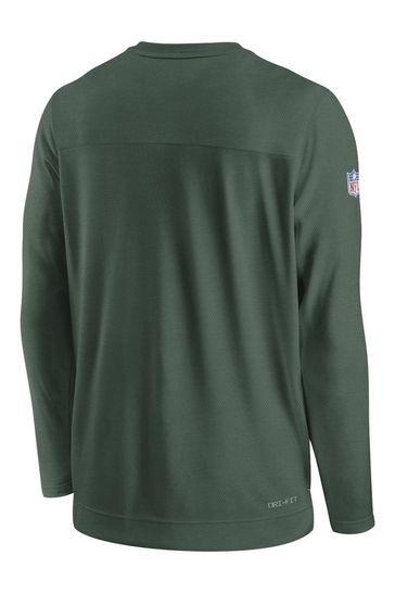 Buy Nike Green NFL Fanatics Green Bay Packers Dri Fit Player Long
