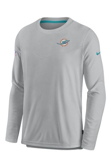 Buy Nike Grey NFL Fanatics Miami Dolphins Dri Fit Player Long