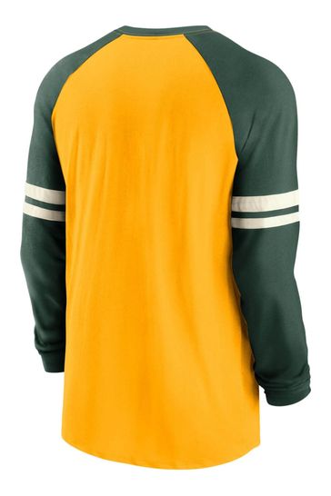Nike yellow long sleeve shirt hotsell
