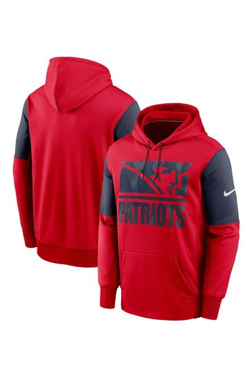 New England Patriots Nike Mascot Stack Pullover Hoodie - Mens