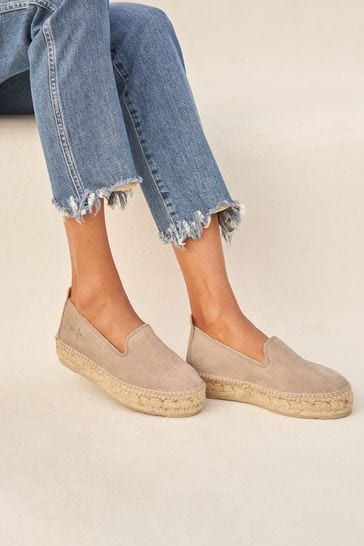 Buy Manebi Suede Hamptons Espadrille from Next Kuwait