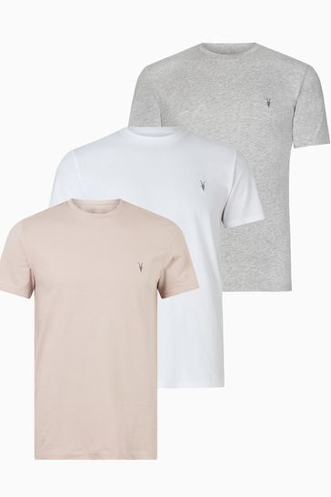 AllSaints Pink Tonic Short Sleeve Crew Jumpers 3 Pack