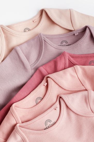 Pink long 2024 sleeve bodysuit baby