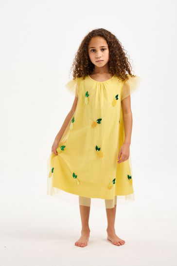 Nicole miller yellow dress clearance