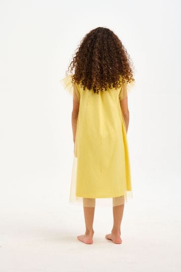 Nicole miller yellow dress clearance