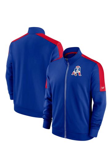 Blue nike track jacket shop