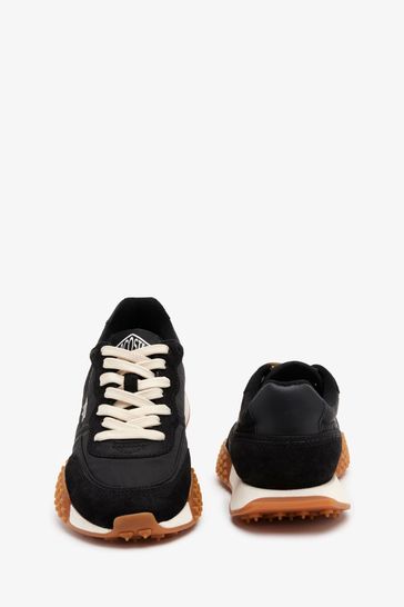 Lacoste trainers womens black best sale