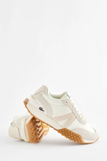 Lacoste womens 2024 trainers white
