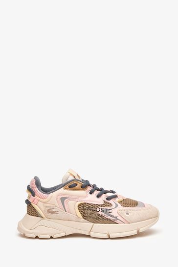 Lacoste white top womens trainers