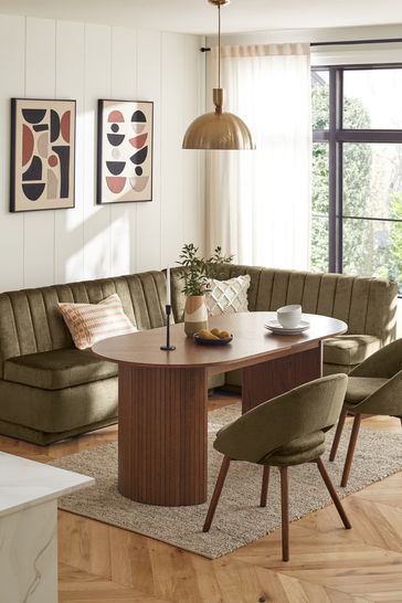Corner bench table online with storage