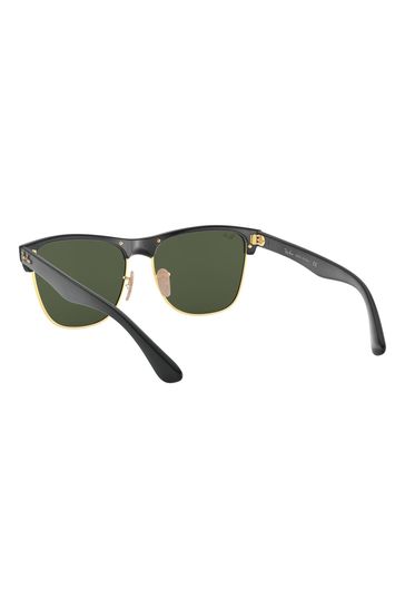 Black and gold wayfarer sunglasses clearance