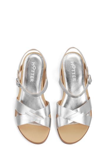 Hotter silver sandals top