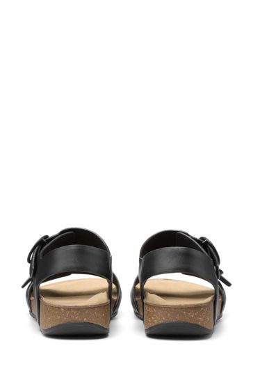 Hotter tourist top sandals black