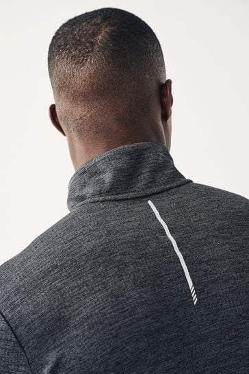 Buy Charcoal Grey Active Zip Up Training Top from Next Ireland
