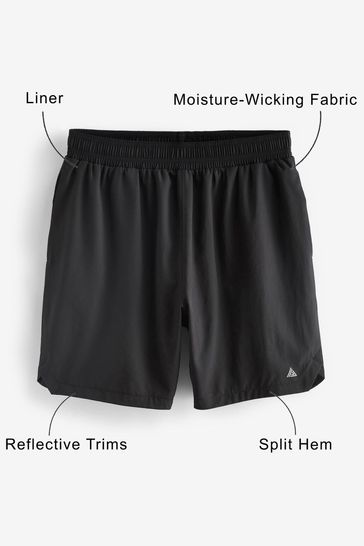 Mens black sales training shorts