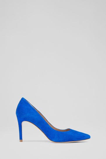 LK Bennett Floret Suede Pointed Toe Courts