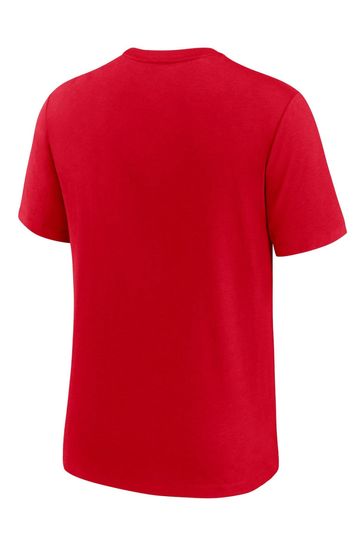 Buy Nike Red NFL Fanatics San Francisco 49ers Historic Tri Blend T