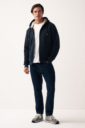 Fleece zip best sale up hoodie
