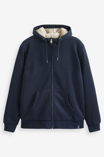 Fleece zip sales up hoodie