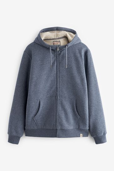 Borg fleece hoodie mens discount