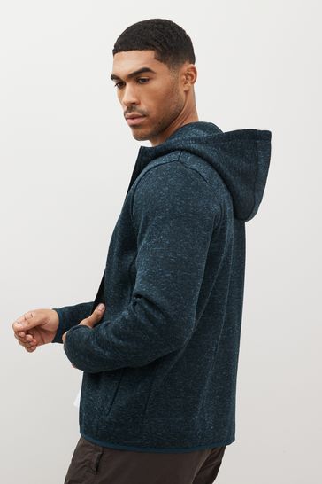 Teal zip top hoodie