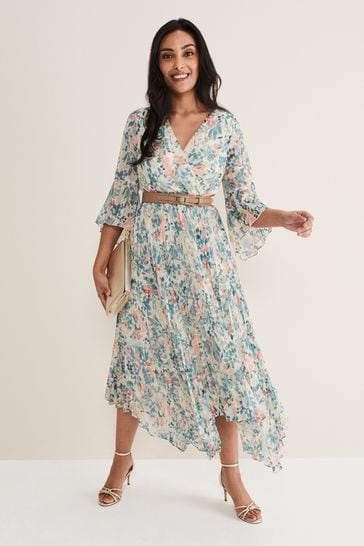Phase Eight Natural Petite Dani Floral Dress