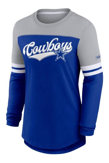Buy Nike Blue NFL Fanatics Womens Dallas Cowboys Dri Fit Cotton