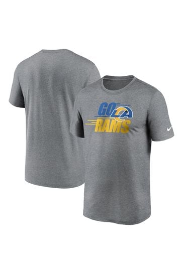 Nike Grey NFL Fanatics Los Angeles Rams Local Legend Motion T-Shirt