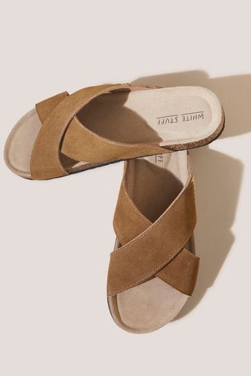 Buy White Stuff Natural Crossover Footbed Sandals from Next Denmark