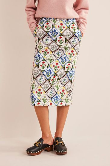 Boden floral pencil skirt cheap