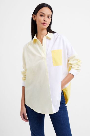 French Connection Yellow Rhodes Conscious Pop Shirt