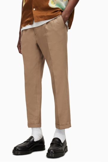 AllSaints Brown Tallis Trousers