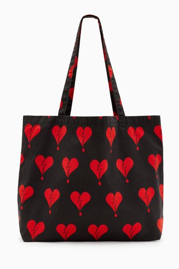 All saints outlet black tote