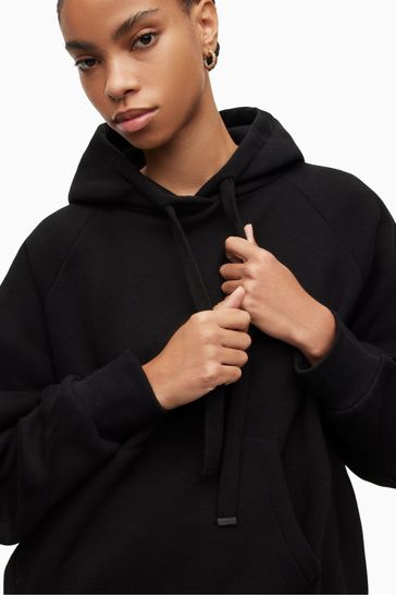 Buy AllSaints Talon Hotfix Black Hoodie from Next Austria