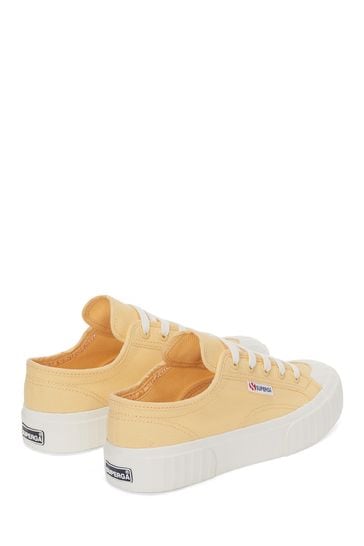 Superga yellow trainers cheap