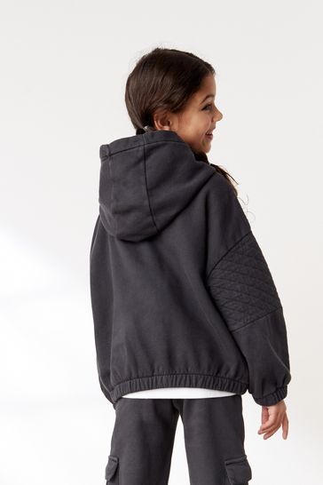 Buy Black Utility Toggle Hem Hoodie 3 16yrs from Next Austria