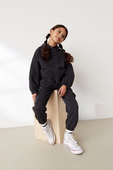 Buy Black Utility Toggle Hem Hoodie 3 16yrs from Next Ireland