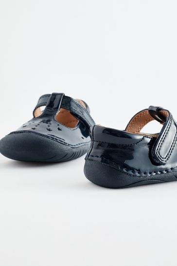 Navy t bar shoes outlet