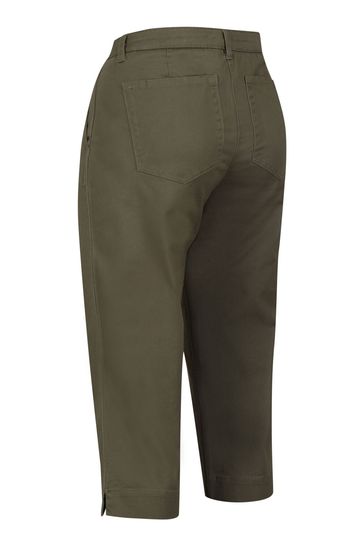 Green capri clearance trousers