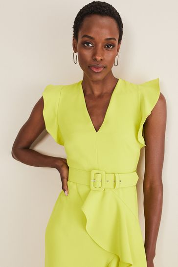 Yellow 2025 wrap dress