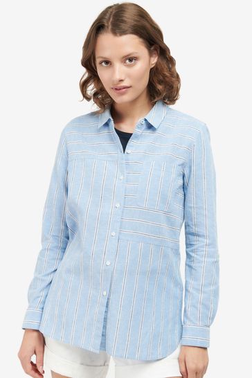 Barbour® Blue Beachfront Allure Striped Shirt